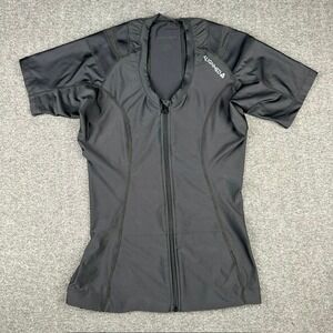 Alignmed Active Posture Shirt Black Zipper Compression Top Womens Large